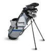 Left Hand TS5-57 10 Club Stand Set Combo, Silver/White/Blue Bag -Golf Store 12154 main.default