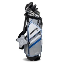Right Hand TS5-57 10 Club Stand Set Graphite, Silver/White/Blue Bag -Golf Store 13104 AltA