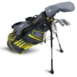 Right Hand UL42-s 4 Club Stand Set, Grey/Yellow Bag