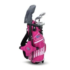 Right Hand UL42-s 4 Club Stand Set, Pink/White Bag -Golf Store 14762 AltA