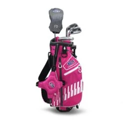 Left Hand UL42-s 4 Club Stand Set, Pink/White Bag -Golf Store 14862 AltA