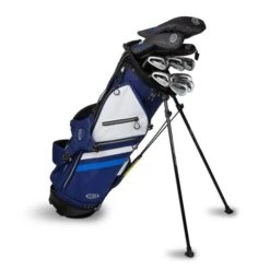 Left Hand TS5-60 10 Club Stand Set Graphite, Navy/White Bag