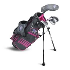 Left Hand UL45-s 4 Club Stand Set, Grey/Pink Bag 7 Left Hand UL45-s 4 Club Stand Set, Grey/Pink Bag -Golf Store 17861 AltA