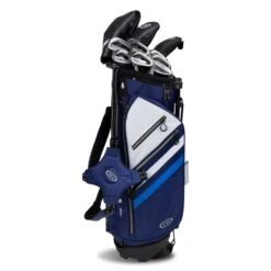 Right Hand TS5-66 10 Club Stand Set Graphite, Navy/White Bag -Golf Store 19102 AltA
