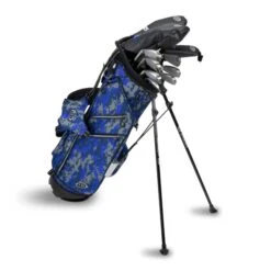 Right Hand TS5-66 10 Club Stand Set Graphite, Blue Camo Bag -Golf Store 19112 mian.default