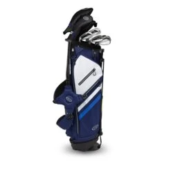 Left Hand TS5-66 10 Club Stand Set Graphite, Navy/White Bag -Golf Store 19152 AltA