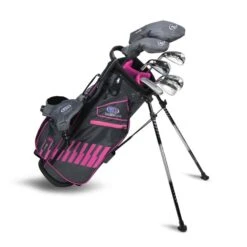 Left Hand UL51-s 7 Club DV3 Stand Set, Black/Pink Bag
