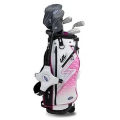 Left Hand UL7-48 5 Club Stand Set, White/Pink -Golf Store 23103 AltA 1