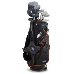 Right Hand UL7-51 7 Club Stand Set, Black/Orange -Golf Store 24104 AltA