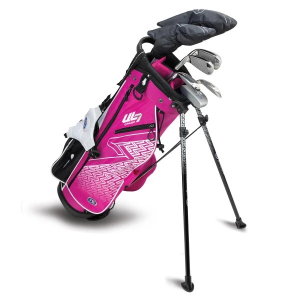 Left Hand UL7-51 7 Club Stand Set, Pink/White 3 Left Hand UL7-51 7 Club Stand Set, Pink/White