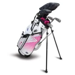 Left Hand UL7-54 5 Club Stand Set, White/Pink