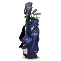 Left Hand UL7-57 7 Club Stand Set, Navy/Red -Golf Store 26105 AltA