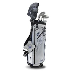 Left Hand UL7-60 7 Club Stand Set, Silver/Navy -Golf Store 27105 AltA