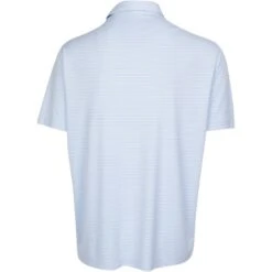 USKG Mens Micro Stripe Polo, Blue Stream -Golf Store 40421 AltA