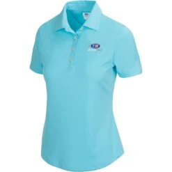 USKG Womens Solid ML75 Polo, Aqua Air