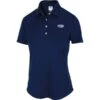 Oval Womens Solid ML75 Polo, Deep Navy -Golf Store 40665 main.default