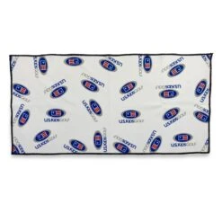 USKG Multi Logo Microfiber Towel -Golf Store 42448P White