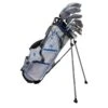 Right Hand ULW-60 AV2 10 Club Stand Bag Set, All Graphite, Silver/Blue Bag 2 Right Hand ULW-60 AV2 10 Club Stand Bag Set, All Graphite, Silver/Blue Bag -Golf Store 64041 main.default