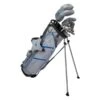 Right Hand ULW-63 AV2 10 Club Stand Bag Set, All Graphite, Silver/Blue Bag -Golf Store 64141 main.default