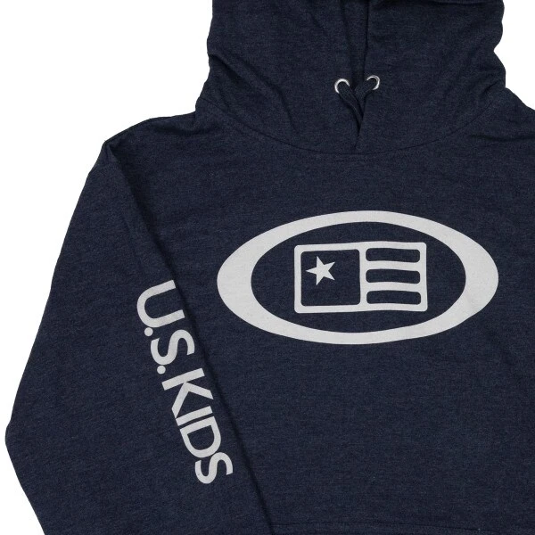U.S. Kids Hoodie, Navy 4 U.S. Kids Hoodie, Navy - Image 2